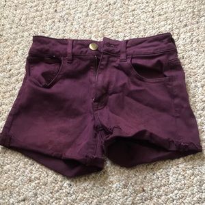 American Eagle Maroon/Burgundy Shorts